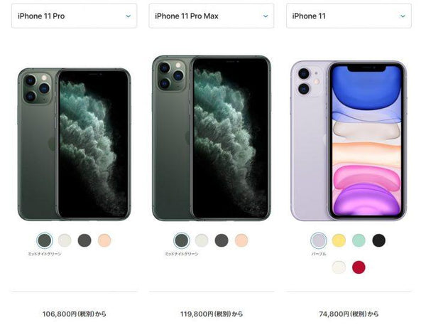 【2019新型iPhoneコラム】iPhone11.iPhone11Pro.iPhone11ProMaxどれを買う？