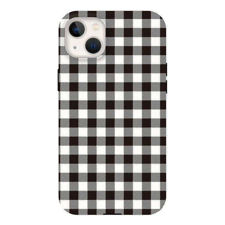 Gingham check_Black (タフ耐衝撃ケース)