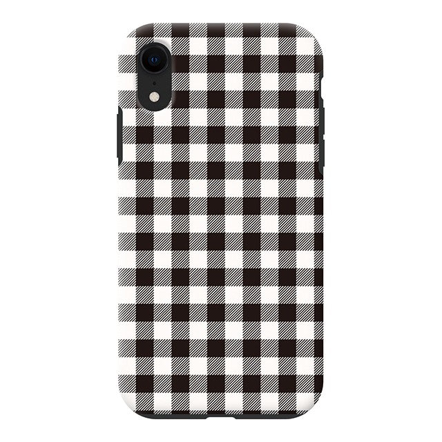 Gingham check_Black (タフ耐衝撃ケース)