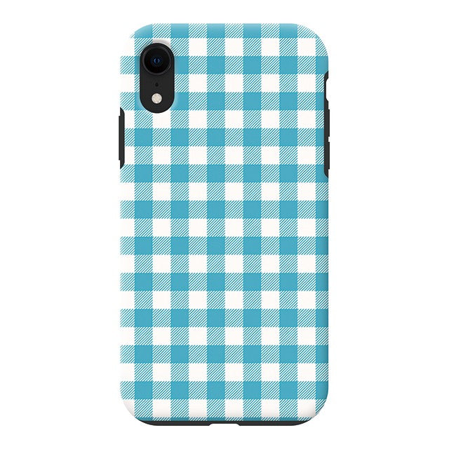 Gingham check_Blue (タフ耐衝撃ケース)