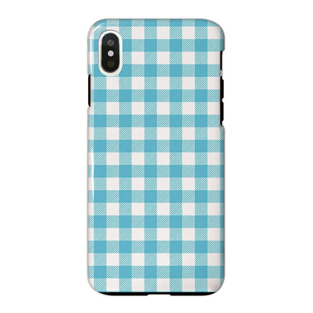 Gingham check_Blue (タフ耐衝撃ケース)