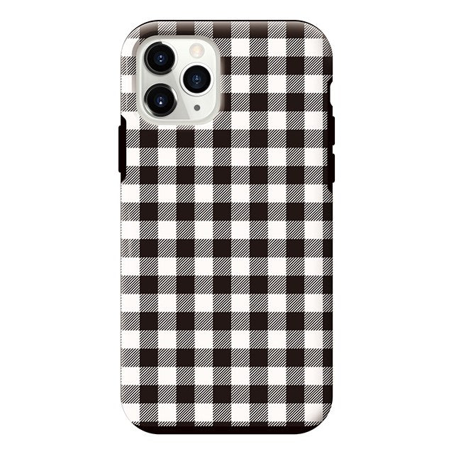 Gingham check_Black (タフ耐衝撃ケース)