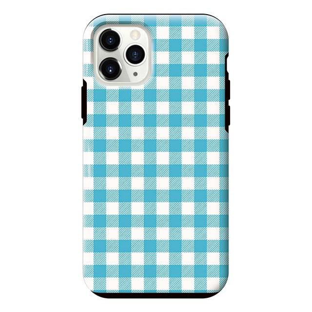 Gingham check_Blue (タフ耐衝撃ケース)