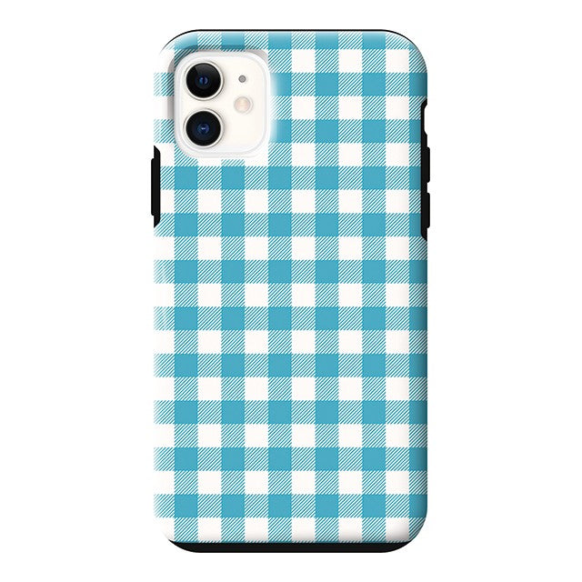 Gingham check_Blue (タフ耐衝撃ケース)