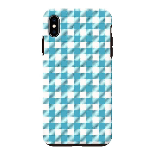 Gingham check_Blue (タフ耐衝撃ケース)