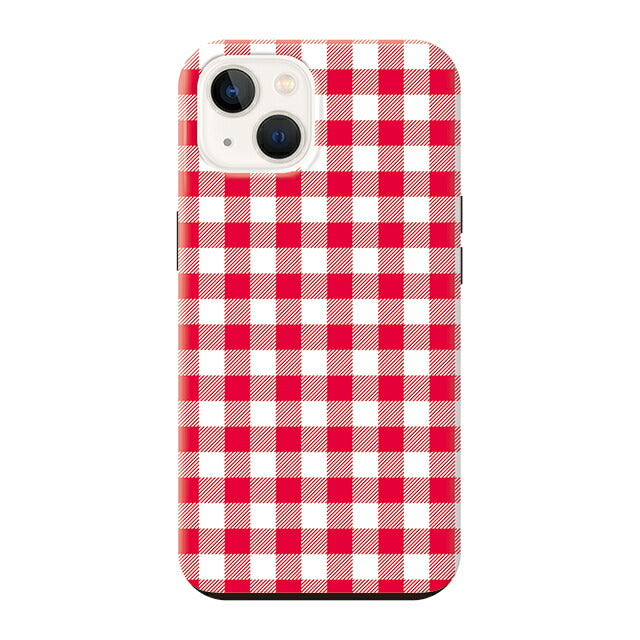 Gingham check_Red (タフ耐衝撃ケース)