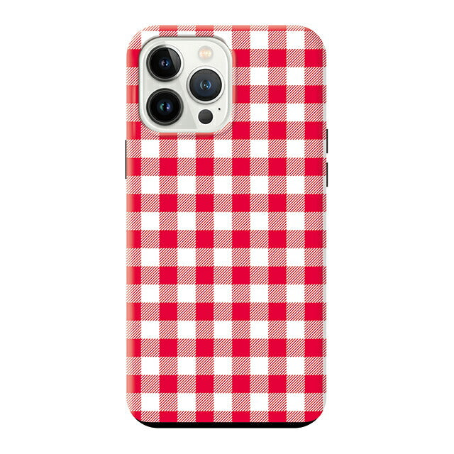 Gingham check_Red (タフ耐衝撃ケース)