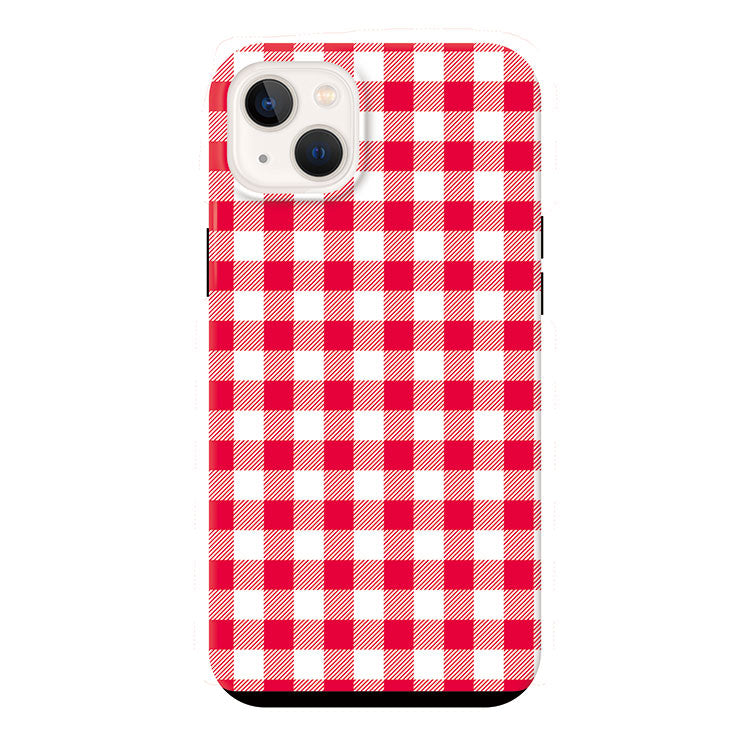 Gingham check_Red (タフ耐衝撃ケース)