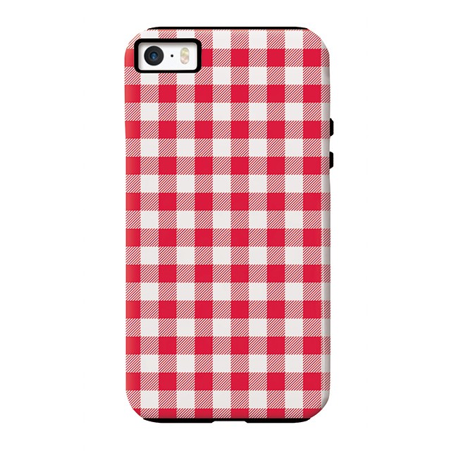 Gingham check_Red (タフ耐衝撃ケース)