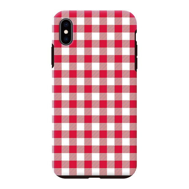 Gingham check_Red (タフ耐衝撃ケース)