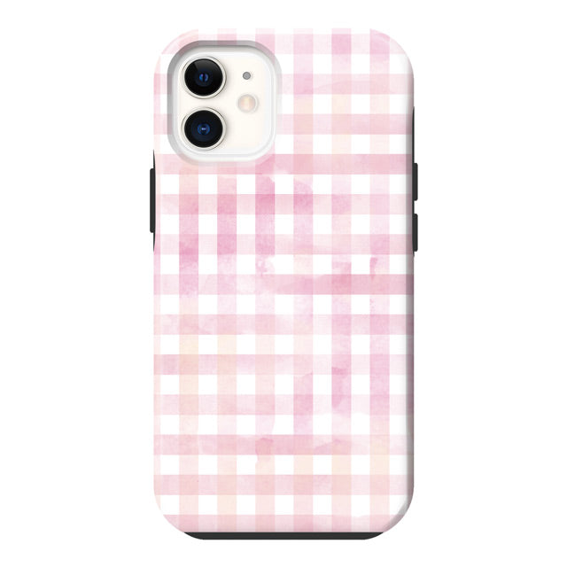 Gingham check-Pink (タフ耐衝撃ケース)