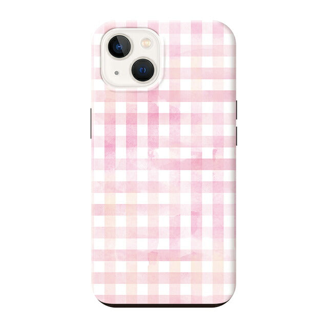 Gingham check-Pink (タフ耐衝撃ケース)