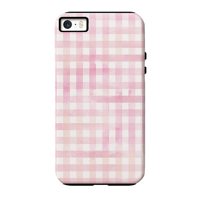 Gingham check-Pink (タフ耐衝撃ケース)