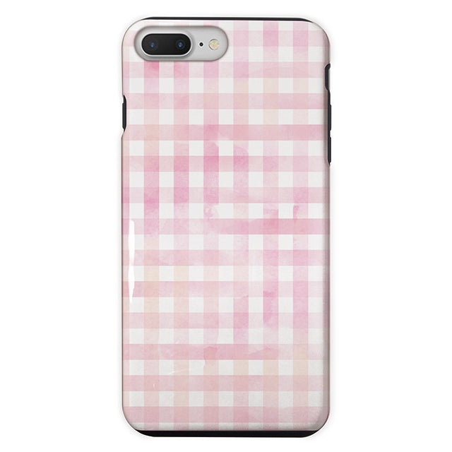 Gingham check-Pink (タフ耐衝撃ケース)