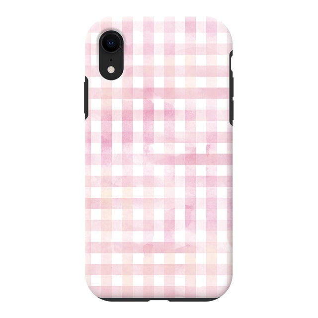 Gingham check-Pink (タフ耐衝撃ケース)