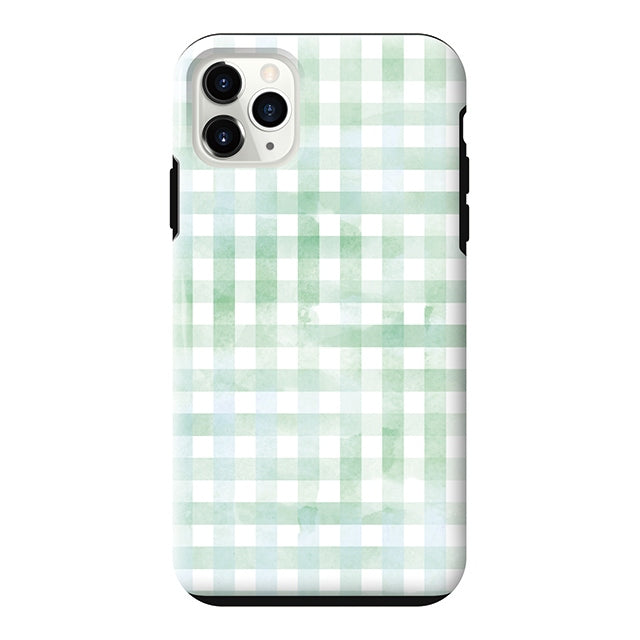 Gingham check-Green (タフ耐衝撃ケース)