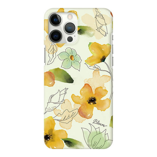 Ladylike flower yellow (ハード型スマホケース)