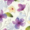 Ladylike flower purple (カード収納＆ミラー付 ハードケース)