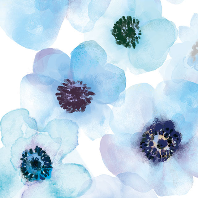 Bloem Flower 003-Blue (カード収納＆ミラー付 ハードケース)