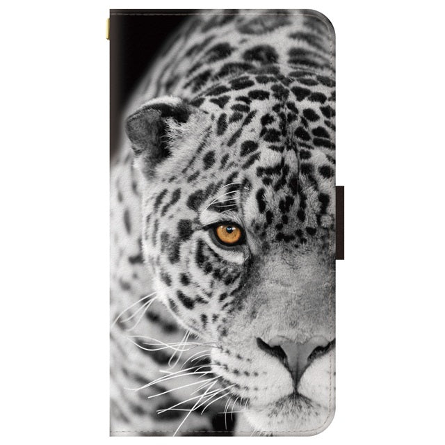 White jaguar01A (手帳型ケース)