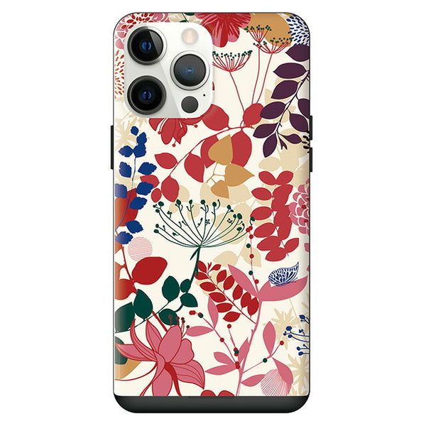 Floral patterns23 (カード収納付 耐衝撃ケース)