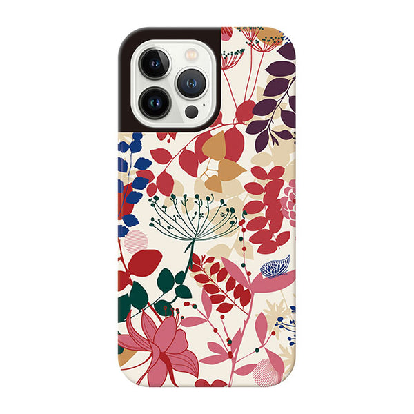 Floral patterns23 (カード収納付 耐衝撃ケース)