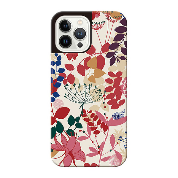 Floral patterns23 (カード収納付 耐衝撃ケース)