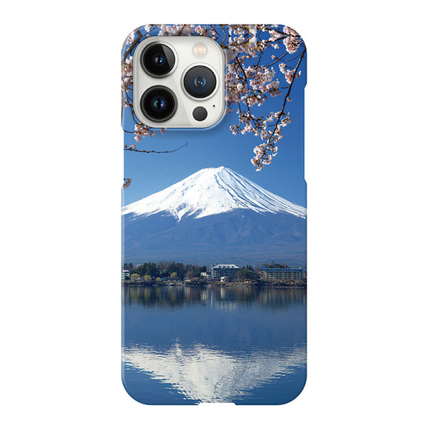 風景[富士山と桜] (ハード型スマホケース)