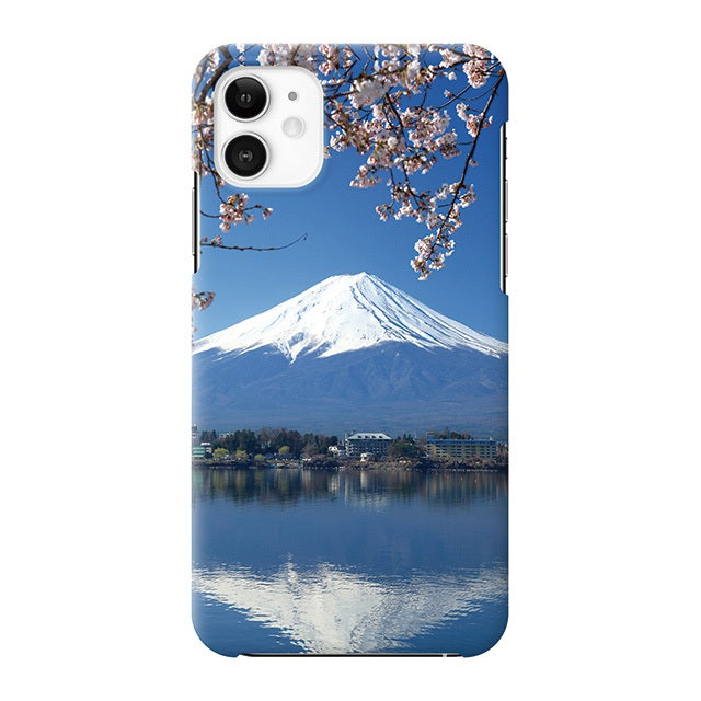 風景[富士山と桜] (ハード型スマホケース)