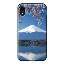 風景[富士山と桜] (カード収納＆ミラー付 耐衝撃ケース)