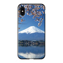 風景[富士山と桜] (カード収納＆ミラー付 耐衝撃ケース)