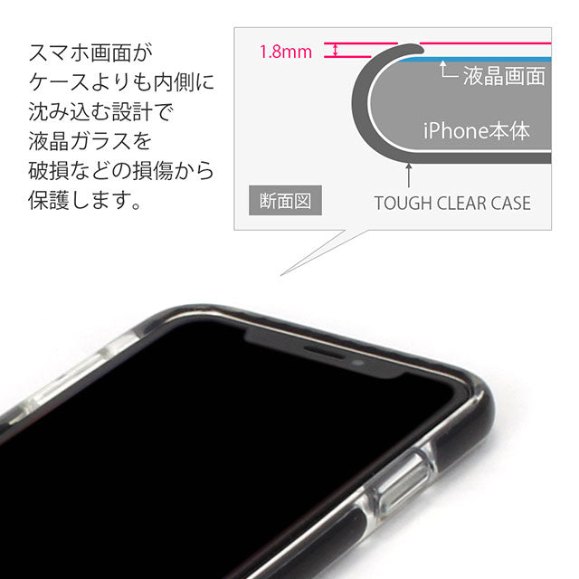 Clear tough case black (ハード型スマホケース)