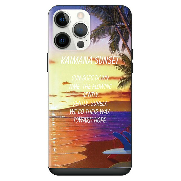 HILO KUME (ヒロクメ) Kaimana Sunset (カード収納付 耐衝撃ケース)