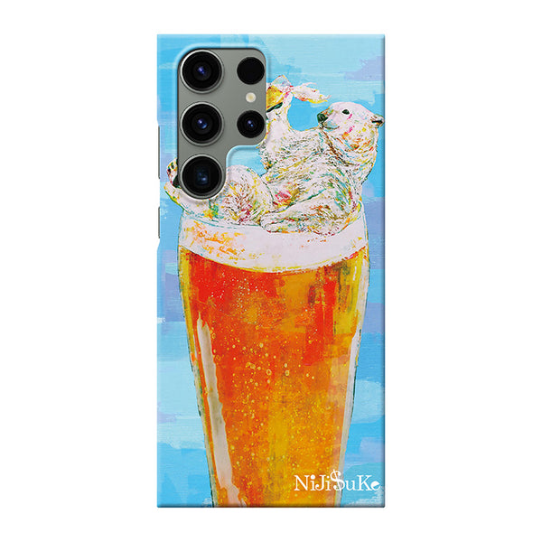 シロクマビール (ハード型スマホケース)