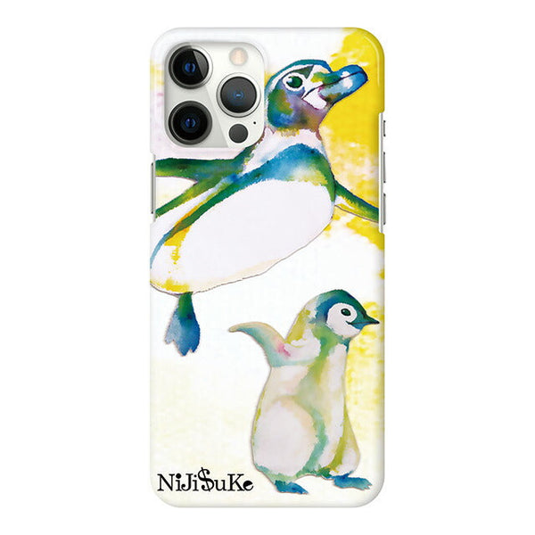 水彩 ペンギン (ハード型スマホケース)