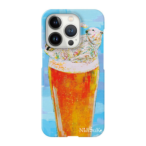 シロクマビール (ハード型スマホケース)