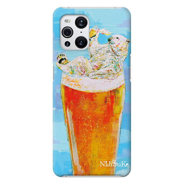 シロクマビール (ハード型スマホケース)