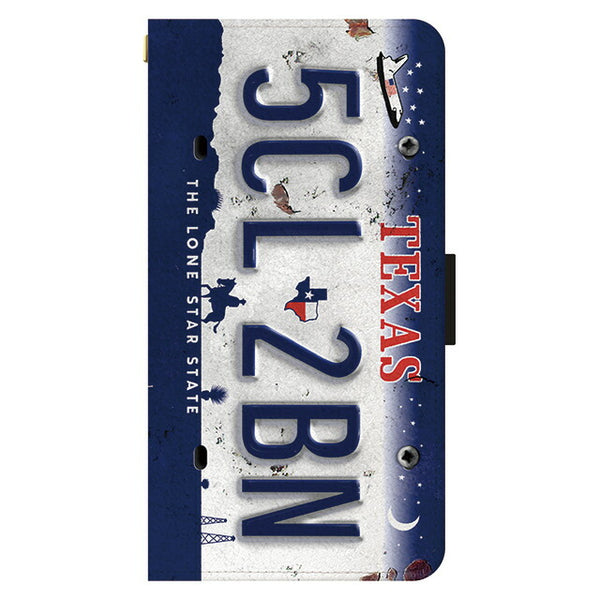 Numberplate_Texas (手帳型ケース)