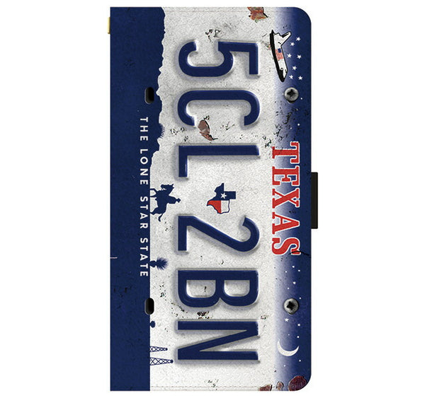 Numberplate_Texas (手帳型ケース)