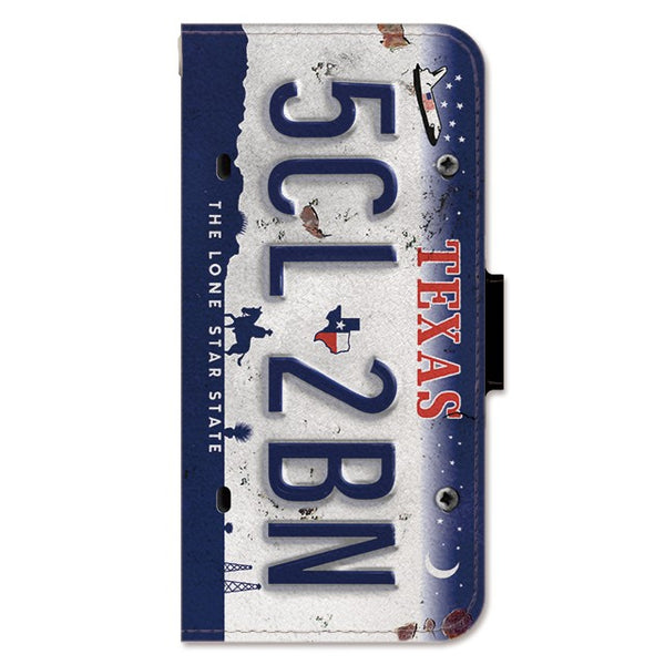 Numberplate_Texas (手帳型ケース)