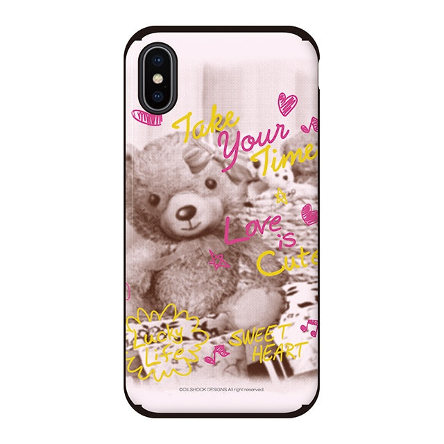 I Love Bear (カード収納＆ミラー付 耐衝撃ケース)