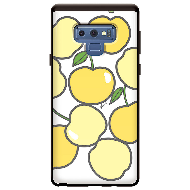 黄色いりんご (カード収納付 耐衝撃ケース)