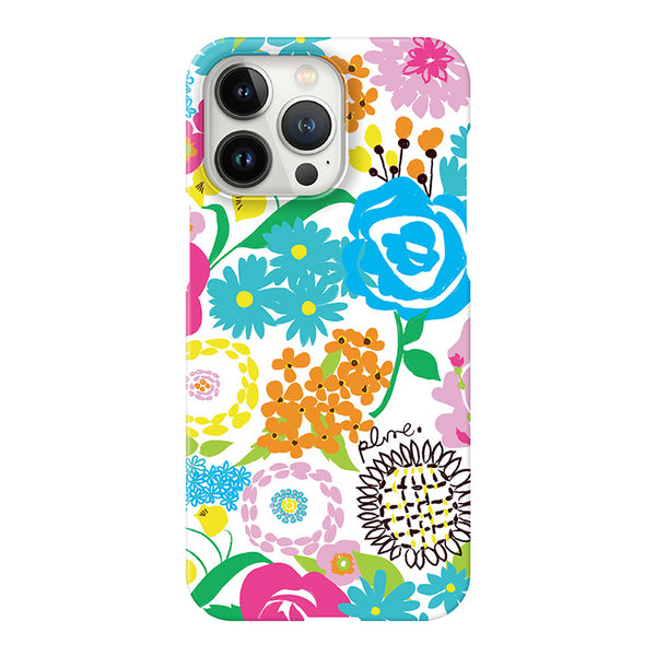 カラフルお花 (ハード型スマホケース)