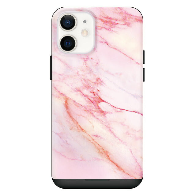 marble stone-Pink (カード収納付 耐衝撃ケース)