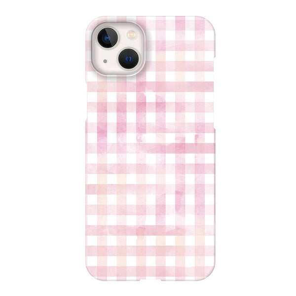 Gingham check-Pink (ハード型スマホケース)