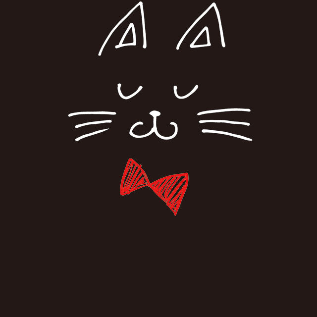 ネコの男の子（ブラック） (カード収納＆ミラー付 ハードケース)