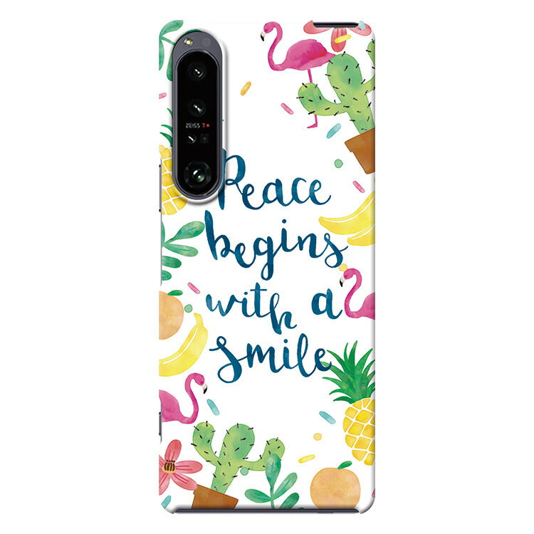Pace begins with a smile (ハード型スマホケース)