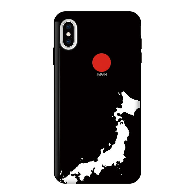 JAPAN ブラック (カード収納付 耐衝撃ケース)