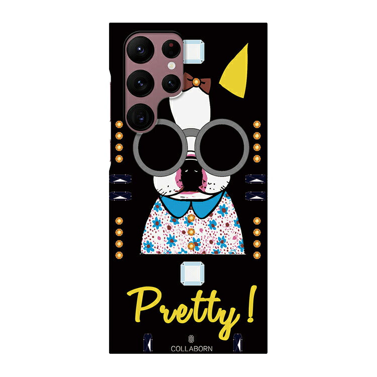 pretty!-black (ハード型スマホケース)