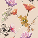 Retro floral_pink (カード収納＆ミラー付 ハードケース)